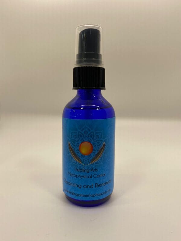 A bottle of Cleansing and Renewal Essential Oil Mist