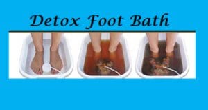 Images of detox foot bath are shown