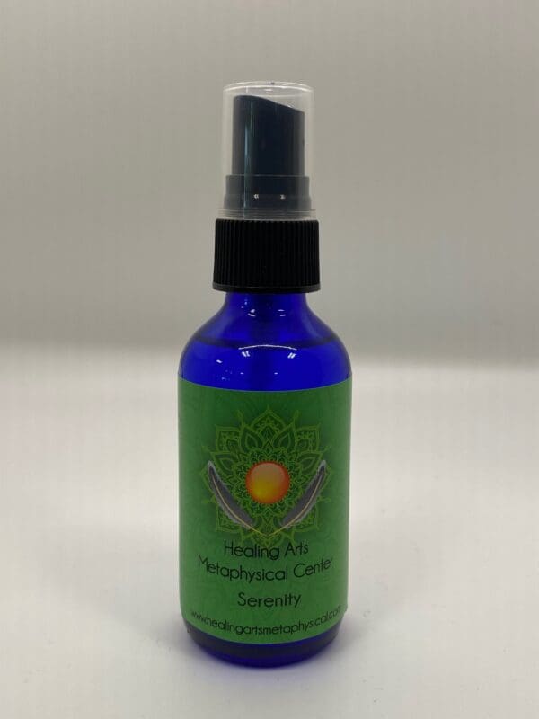 A bottle of Serenity Essential Oil Mist